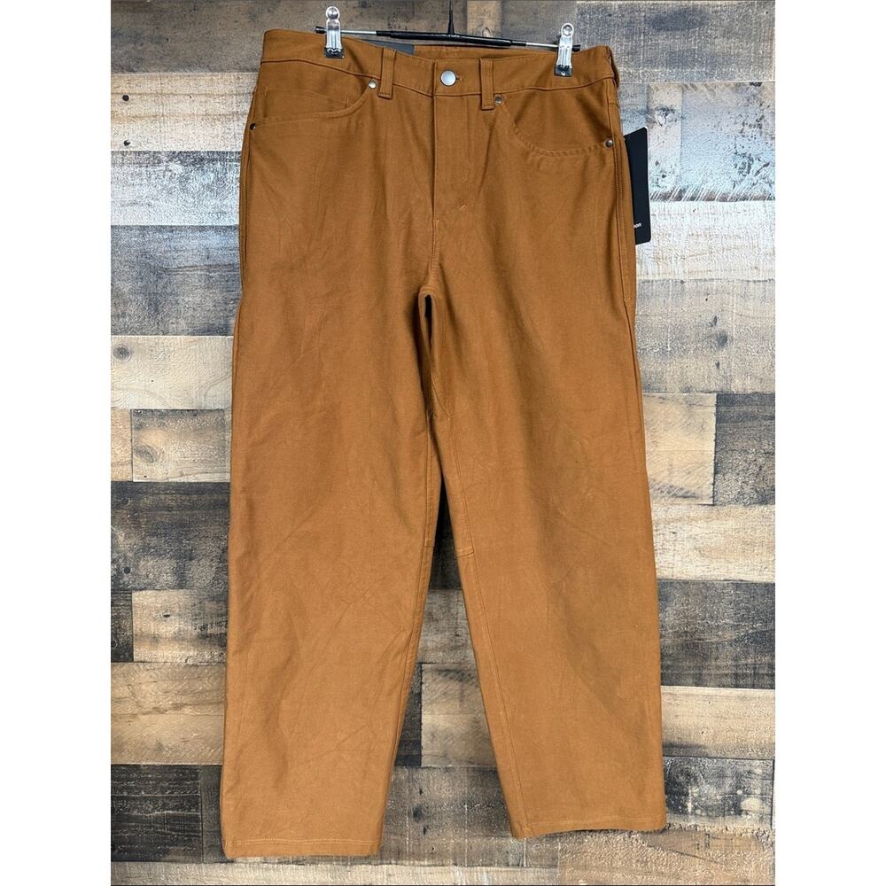 Lululemon Athletica ABC Crop Pant relaxed Rust Brown Men's size 31 NWT SKU 0041